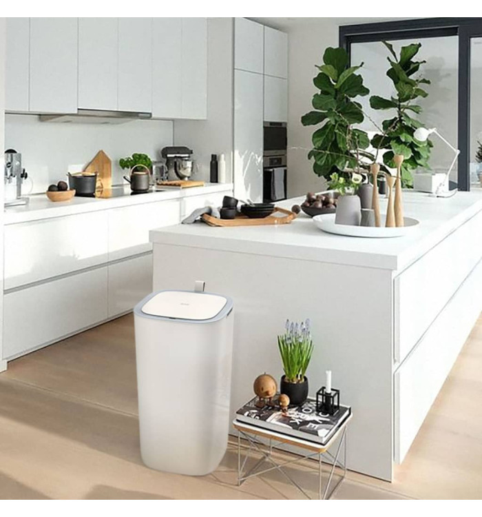 EKO Poubelle à capteur Morandi Smart 30 L Blanc | Mobilier & Déco