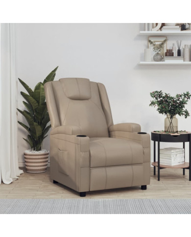 Fauteuil inclinable Cappuccino Similicuir | Mobilier & Déco