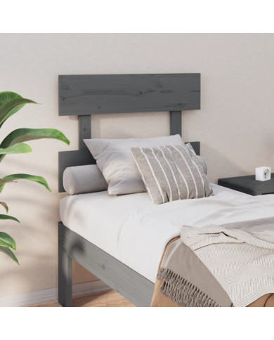Tête de lit Gris 78,5x3x81 cm Bois massif de pin | Mobilier & Déco