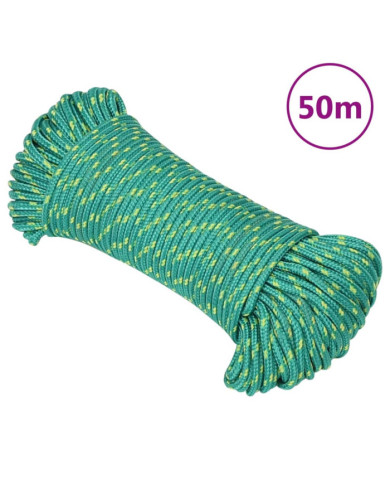 Corde de bateau Vert 3 mm 50 m Polypropylène | Mobilier & Déco