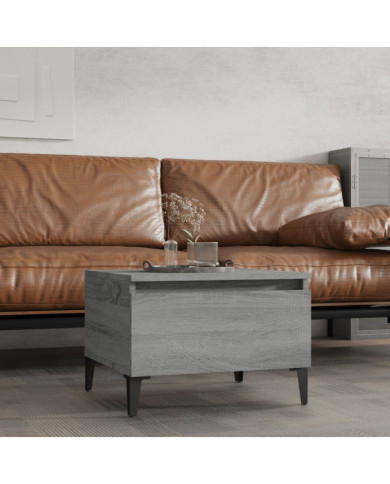 Table d'appoint Sonoma gris 50x46x35 cm Bois d'ingénierie | Mobilier & Déco
