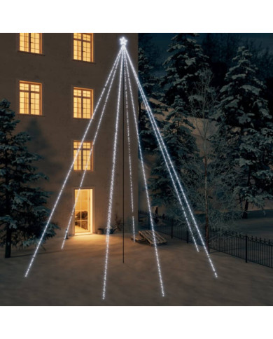 Sapin de Noël à LED Int/Extérieur 1300 LED blanc froid 8 m | Mobilier & Déco