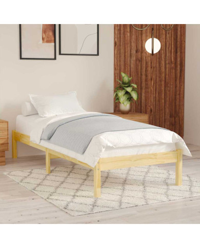 Cadre de lit sans matelas bois massif | Mobilier & Déco