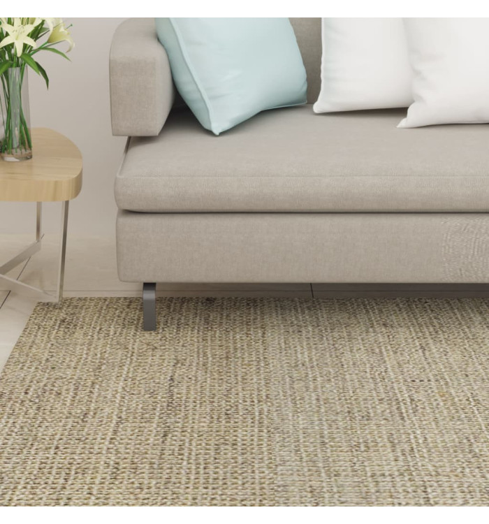 Tapis Sisal naturel 66x350 cm Vert | Mobilier & Déco