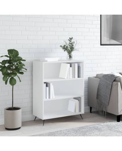Bibliothèque blanc 69,5x32,5x90 cm bois d'ingénierie | Mobilier & Déco
