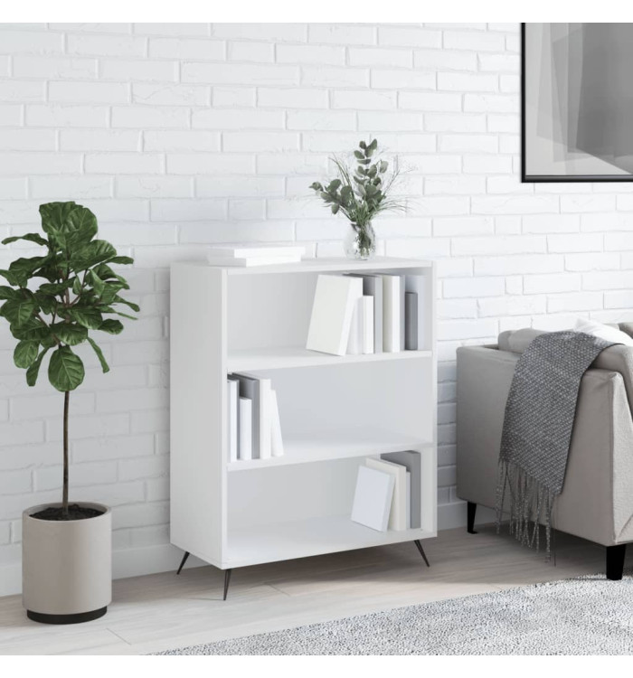 Bibliothèque blanc 69,5x32,5x90 cm bois d'ingénierie | Mobilier & Déco