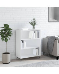 Bibliothèque blanc 69,5x32,5x90 cm bois d'ingénierie | Mobilier & Déco