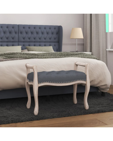 Banc Gris foncé 80x45x60 cm Velours | Mobilier & Déco