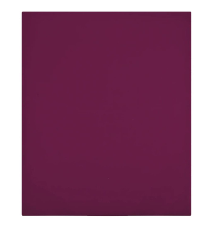 Draps-housses Jersey 2 pcs Bordeaux 100x200 cm Coton | Mobilier & Déco