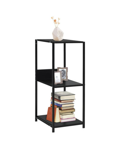 Étagère à livres droite petite Noir 33,5x39,6x79,7 cm | Mobilier & Déco