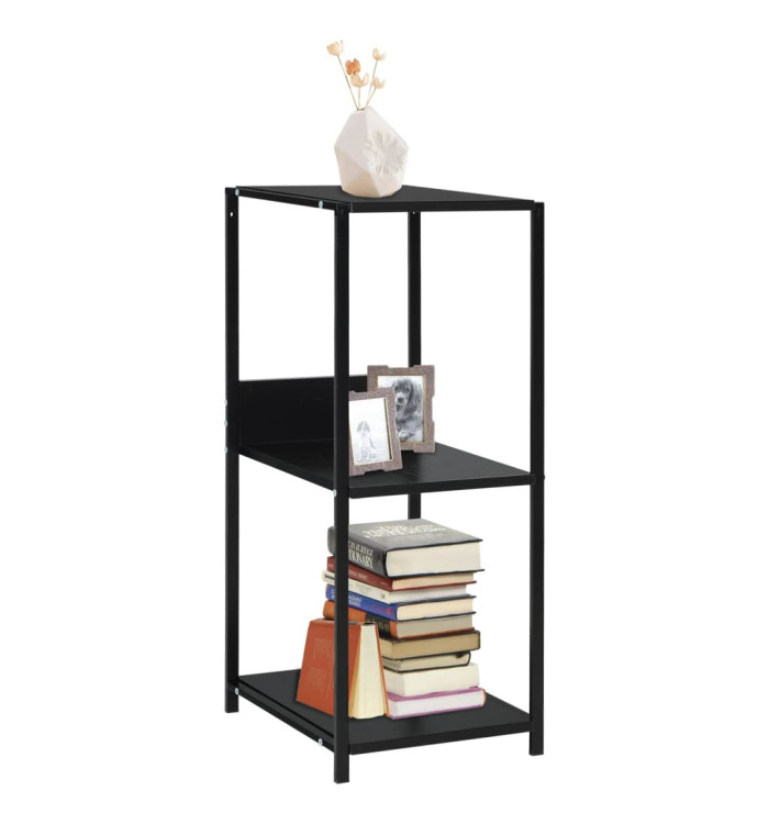 Étagère à livres droite petite Noir 33,5x39,6x79,7 cm | Mobilier & Déco