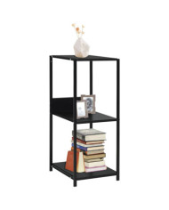 Étagère à livres droite petite Noir 33,5x39,6x79,7 cm | Mobilier & Déco