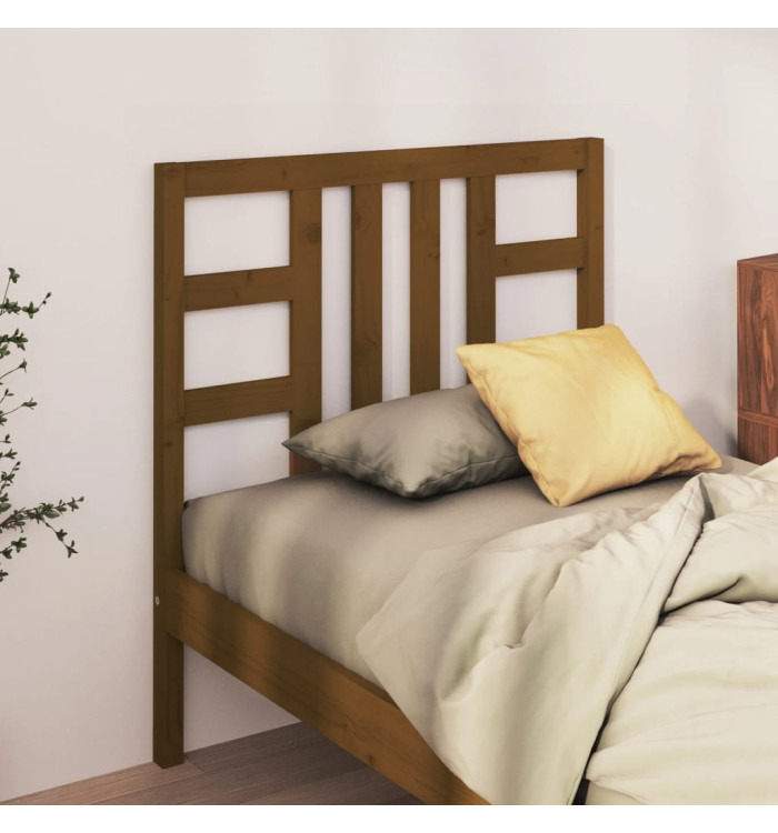 Tête de lit Marron miel 96x4x100 cm Bois massif de pin | Mobilier & Déco