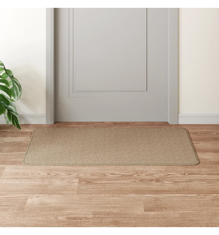 Tapis de couloir aspect sisal sable 50x100 cm | Mobilier & Déco
