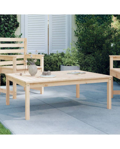 Table de jardin 121x82,5x45 cm bois massif de pin | Mobilier & Déco