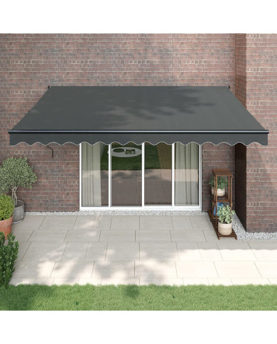 Auvent rétractable automatique anthracite 4x3 m | Mobilier & Déco