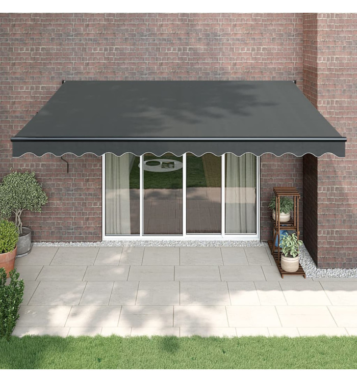 Auvent rétractable automatique anthracite 4x3 m | Mobilier & Déco