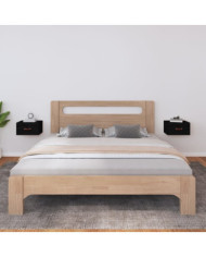 Tables de chevet murales 2 pcs Noir 40x29,5x22 cm | Mobilier & Déco