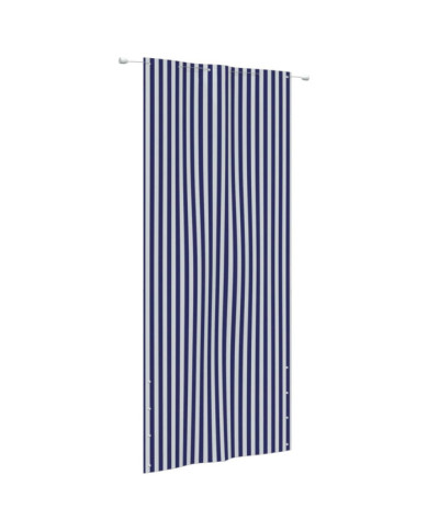 Écran de balcon Bleu et blanc 120x240 cm Tissu Oxford | Mobilier & Déco