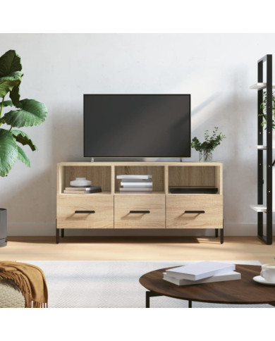 Meuble TV chêne sonoma 102x36x50 cm bois d'ingénierie | Mobilier & Déco