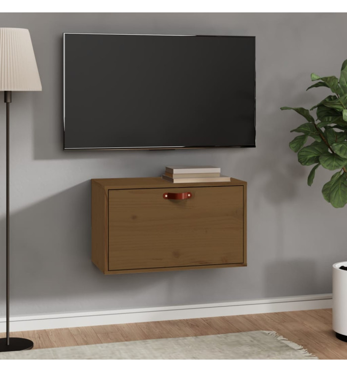 Armoire murale Marron miel 60x30x35 cm Bois de pin massif | Mobilier & Déco