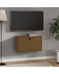Armoire murale Marron miel 60x30x35 cm Bois de pin massif | Mobilier & Déco
