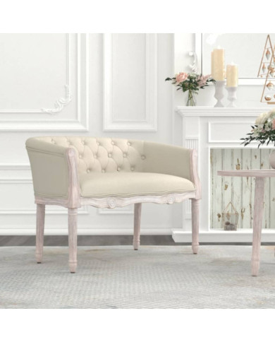 Banc 98x56x69 cm lin | Mobilier & Déco