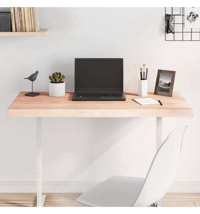 Dessus de table bois massif non traité bordure assortie | Mobilier & Déco