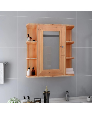 Armoire à miroir de salle de bain Chêne 66x17x63 cm MDF | Mobilier & Déco