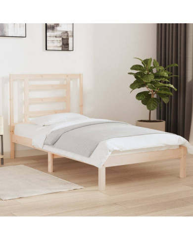 Cadre de lit sans matelas 90x200 cm bois de pin massif | Mobilier & Déco