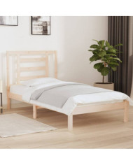 Cadre de lit sans matelas 90x200 cm bois de pin massif | Mobilier & Déco