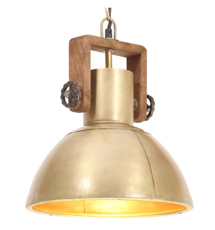 Lampe suspendue industrielle 25 W Laiton Rond 30 cm E27 | Mobilier & Déco