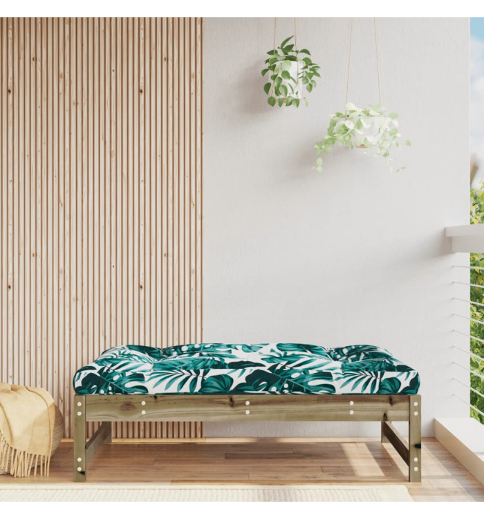 Repose-pied de jardin 120x80 cm bois de pin imprégné | Mobilier & Déco