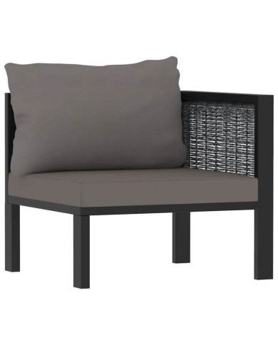 Canapé d'angle sectionnel avec accoudoir gauche Résine tressée | Mobilier & Déco