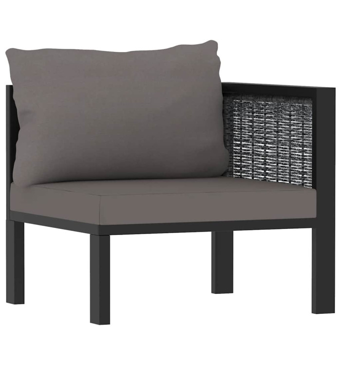 Canapé d'angle sectionnel avec accoudoir gauche Résine tressée | Mobilier & Déco