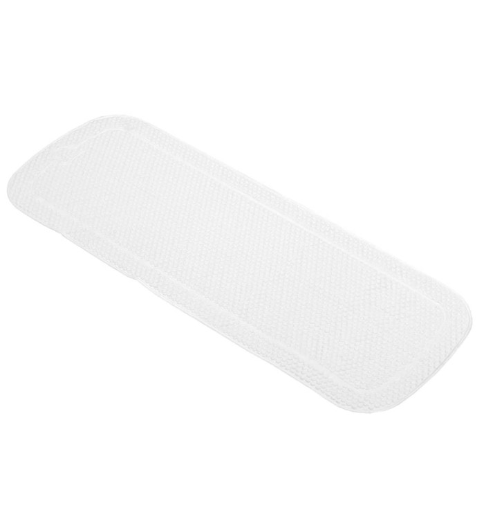 Kleine Wolke Tapis de bain antidérapant Samoa 36x92 cm Blanc | Mobilier & Déco