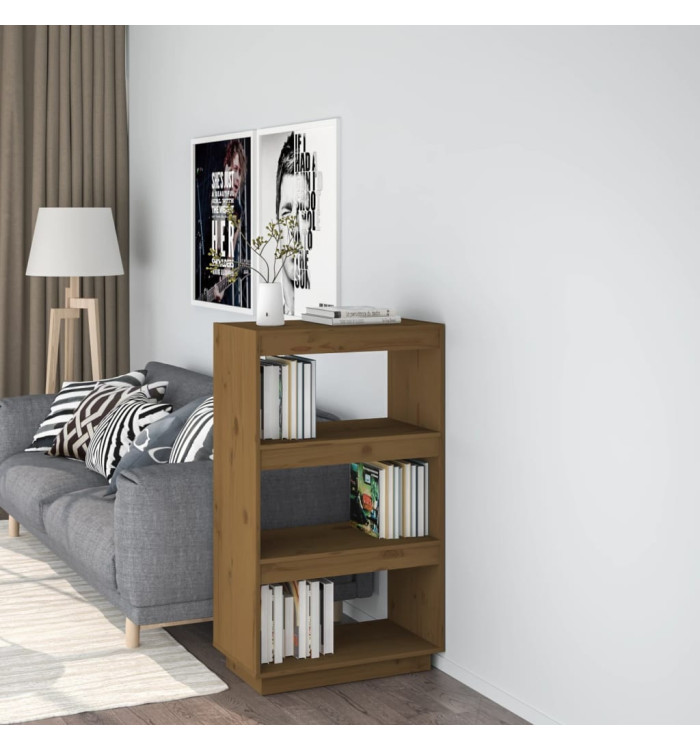 Bibliothèque/Séparateur de pièce Marron miel 60x35x103 cm Pin | Mobilier & Déco