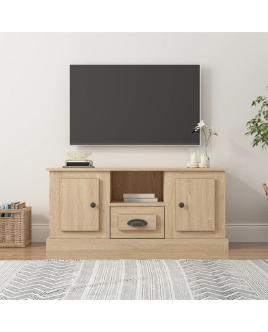 Meuble TV chêne sonoma 100x35,5x45 cm bois d'ingénierie | Mobilier & Déco