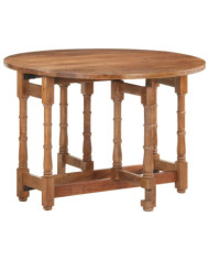 Table à manger Rond 110x76 cm Bois de manguier massif | Mobilier & Déco