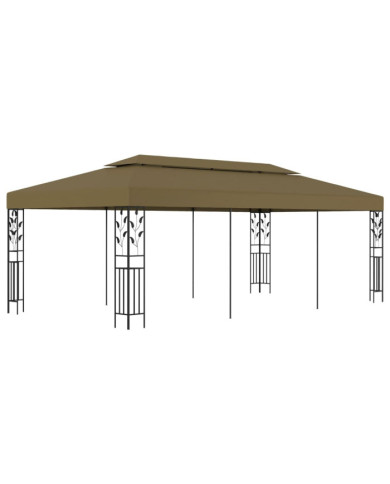 Chapiteau 6x3 m Taupe 180 g/m² | Mobilier & Déco
