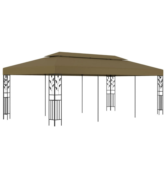 Chapiteau 6x3 m Taupe 180 g/m² | Mobilier & Déco
