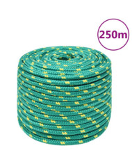 Corde de bateau Vert 14 mm 250 m Polypropylène | Mobilier & Déco