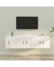 Ensemble de meubles TV 3 pcs Blanc Bois d'ingénierie | Mobilier & Déco