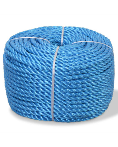 Corde torsadée Polypropylène 10 mm 500 m Bleu | Mobilier & Déco
