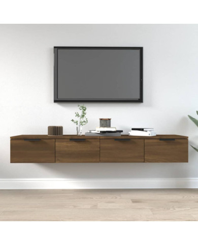Armoires murales 2pcs Chêne marron 68x30x20cm Bois d'ingénierie | Mobilier & Déco