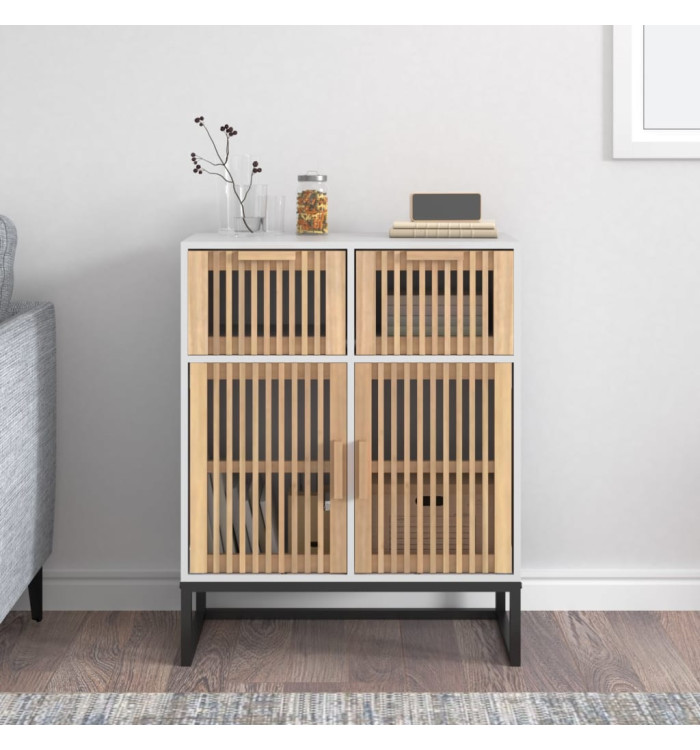 Buffet blanc 60x30x75 cm bois d'ingénierie | Mobilier & Déco