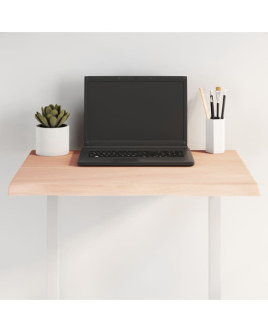 Dessus de table bois chêne massif non traité bordure assortie | Mobilier & Déco