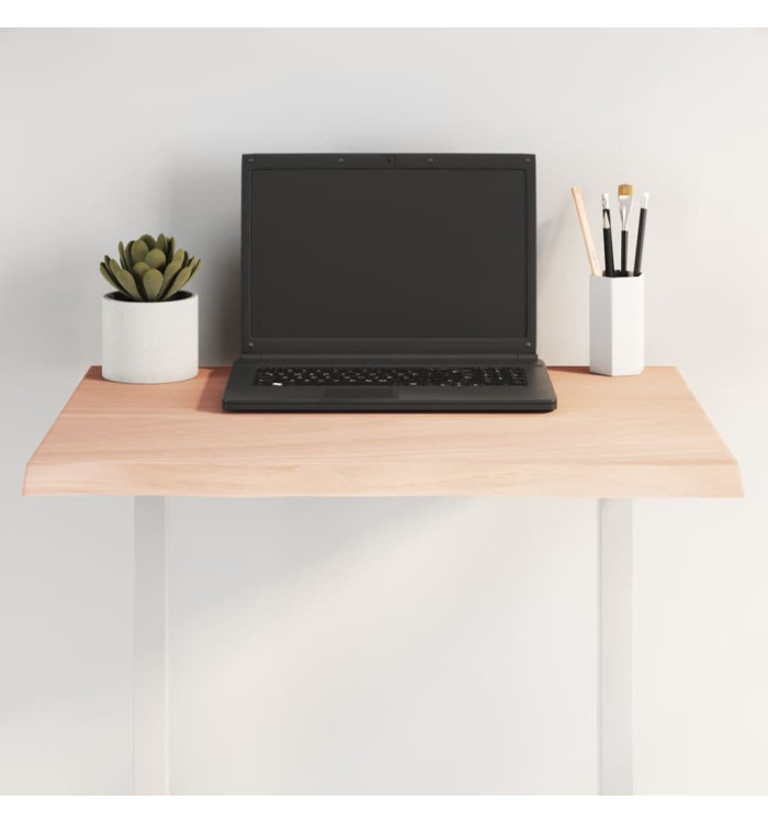Dessus de table bois chêne massif non traité bordure assortie | Mobilier & Déco