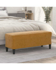 Banc Marron 100x35x41 cm Velours | Mobilier & Déco
