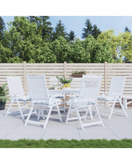 Coussins de chaise lot de 6 à motif de feuilles 50x50x7 cm | Mobilier & Déco